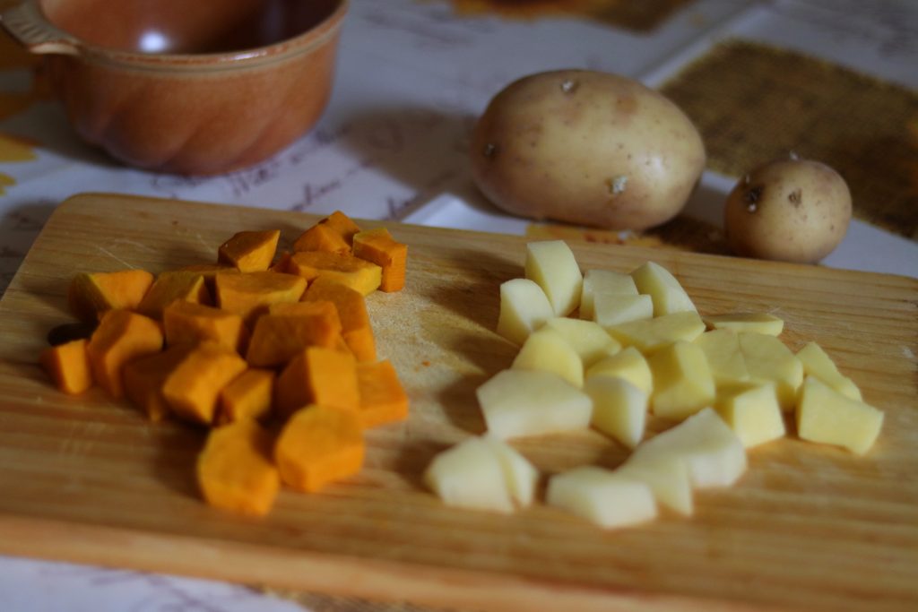 Vellutata zucca e patate_Ingredienti