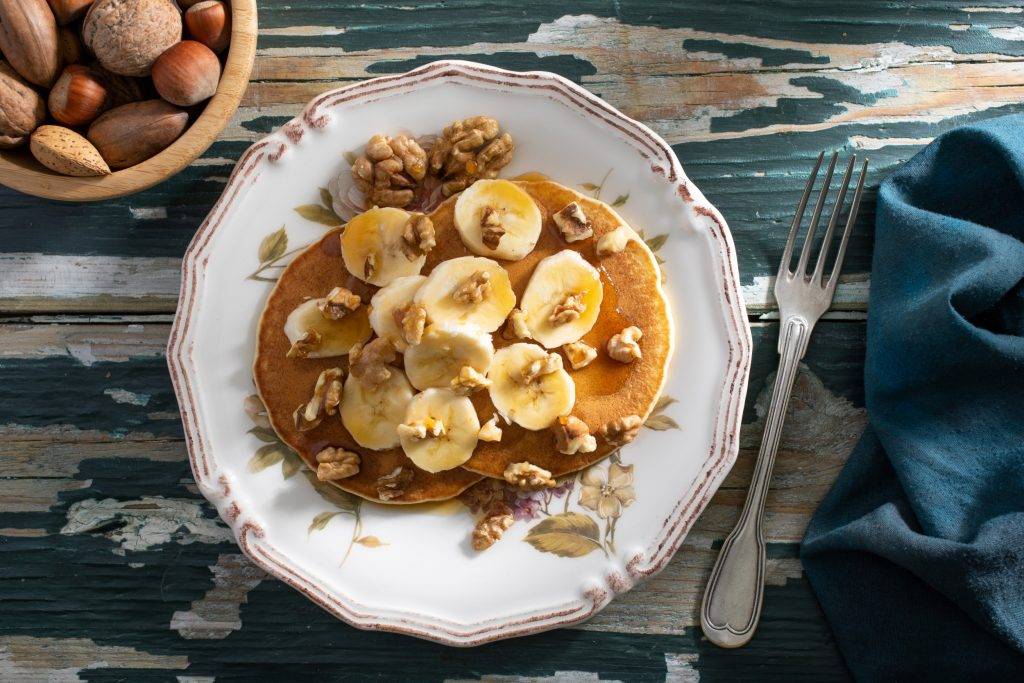 Frutta colazione pancake