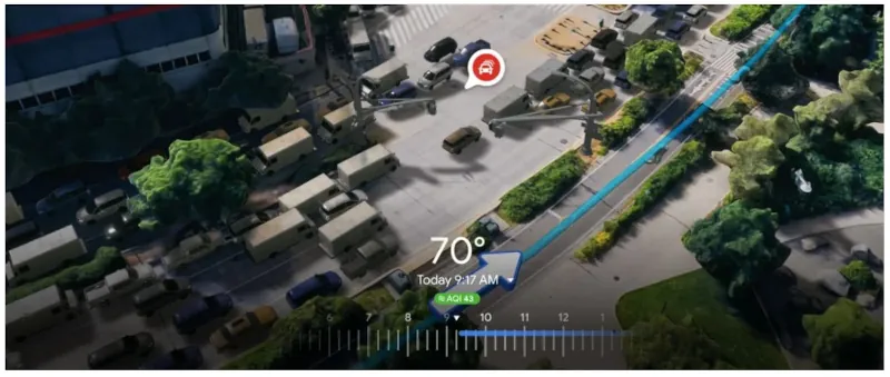 Google I/O 2023 immersive view for routes