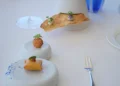 amuse bouche ristorante con vista sul lago di como