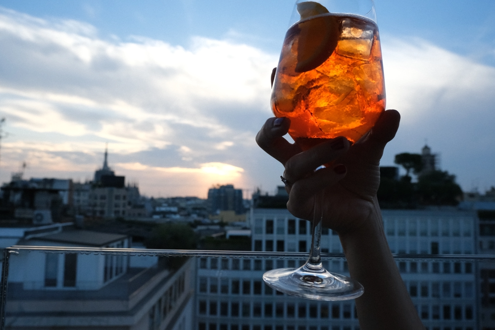 rooftop bar aperitivo spritz milano